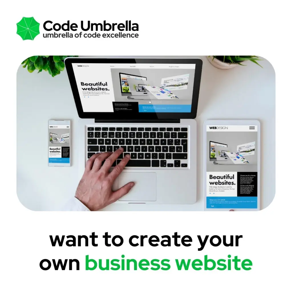 want to create your own business website social